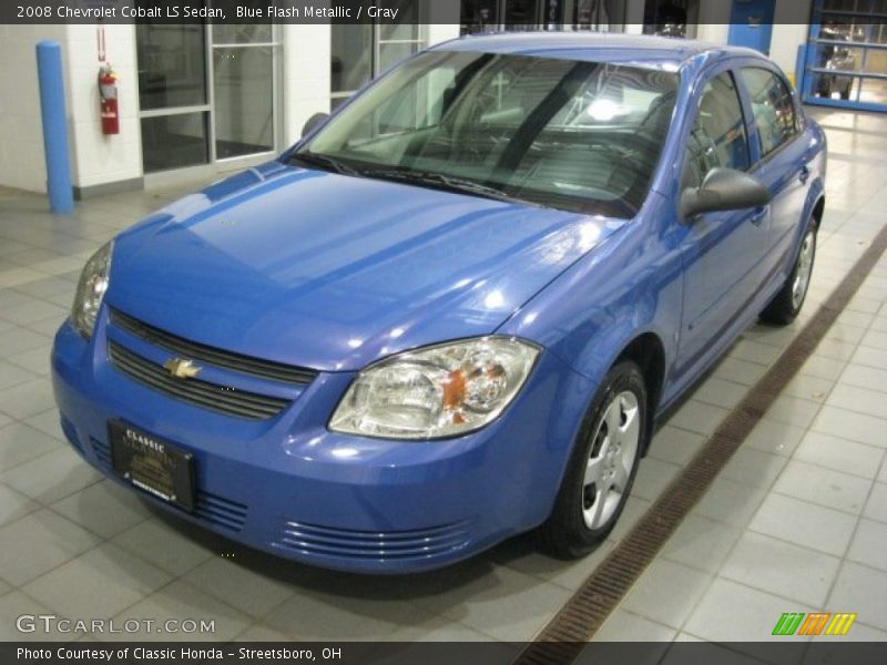 Blue Flash Metallic / Gray 2008 Chevrolet Cobalt LS Sedan