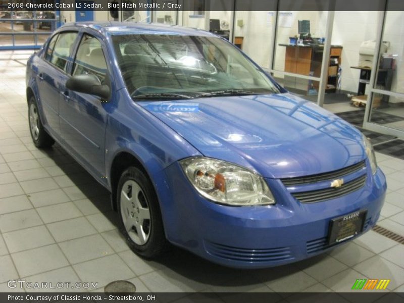 Blue Flash Metallic / Gray 2008 Chevrolet Cobalt LS Sedan