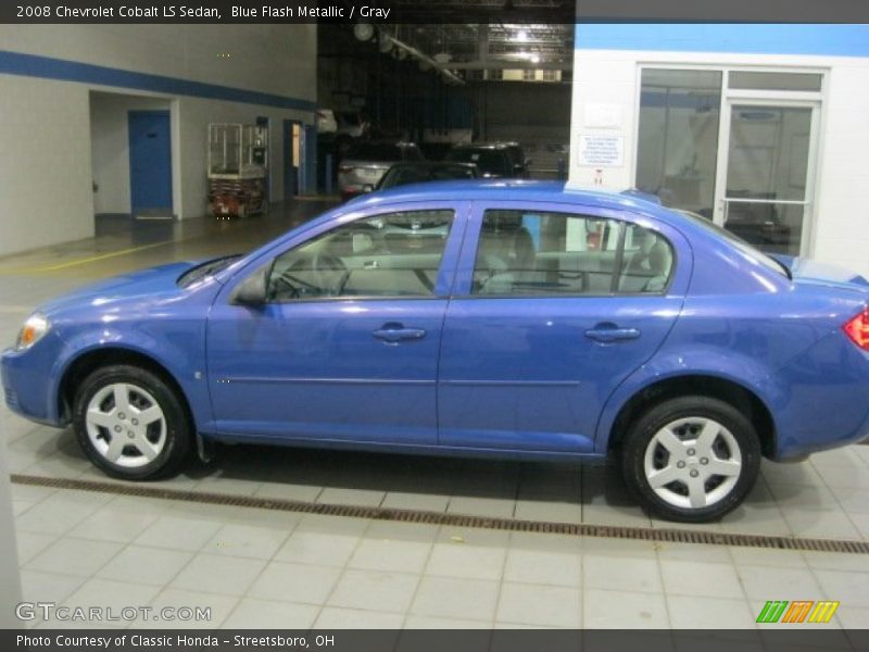 Blue Flash Metallic / Gray 2008 Chevrolet Cobalt LS Sedan