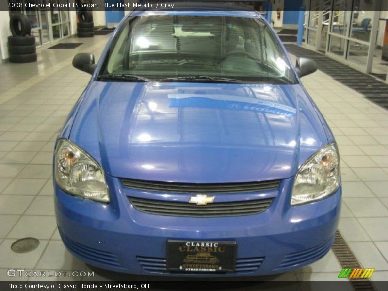 Blue Flash Metallic / Gray 2008 Chevrolet Cobalt LS Sedan