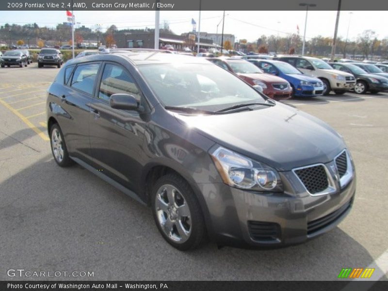Carbon Gray Metallic / Ebony 2009 Pontiac Vibe 2.4 AWD