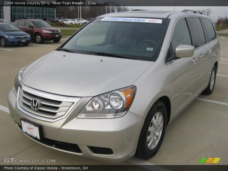 Silver Pearl Metallic / Gray 2008 Honda Odyssey EX-L