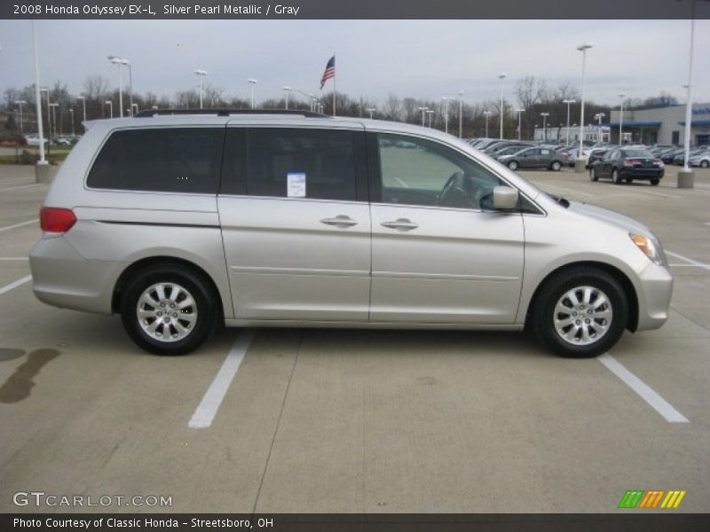Silver Pearl Metallic / Gray 2008 Honda Odyssey EX-L