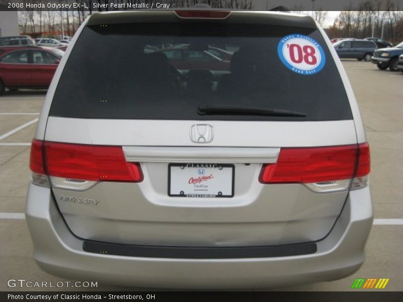Silver Pearl Metallic / Gray 2008 Honda Odyssey EX-L