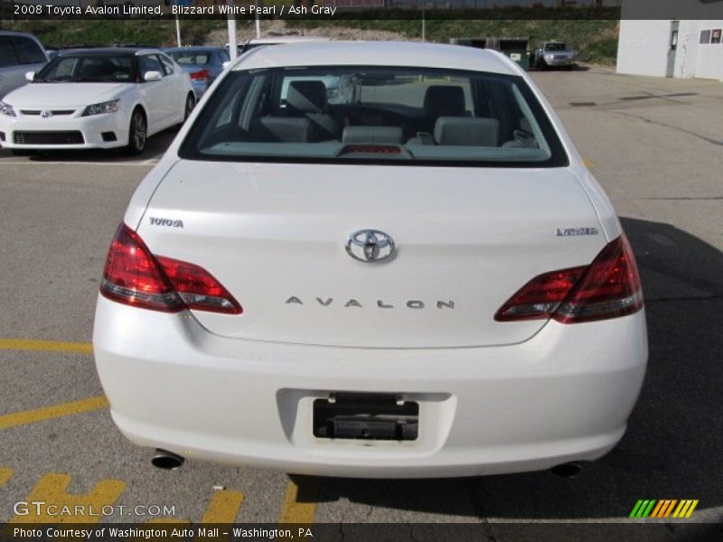 Blizzard White Pearl / Ash Gray 2008 Toyota Avalon Limited