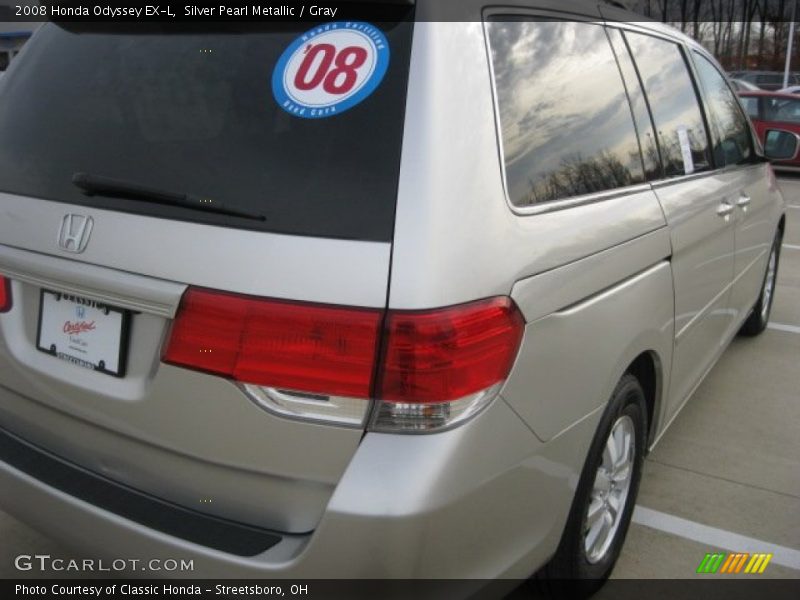 Silver Pearl Metallic / Gray 2008 Honda Odyssey EX-L