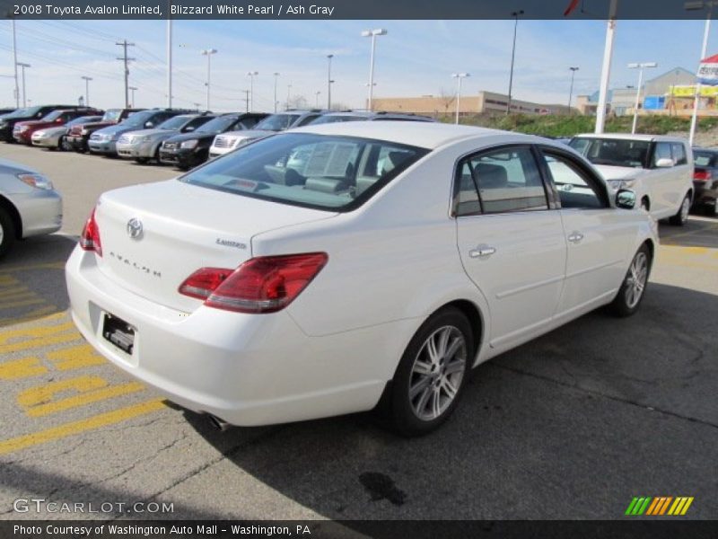 Blizzard White Pearl / Ash Gray 2008 Toyota Avalon Limited
