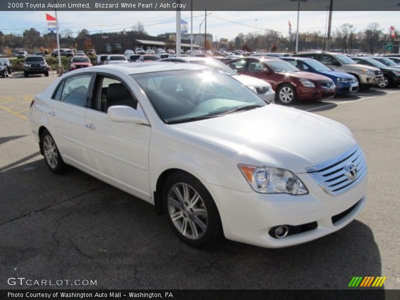 Blizzard White Pearl / Ash Gray 2008 Toyota Avalon Limited
