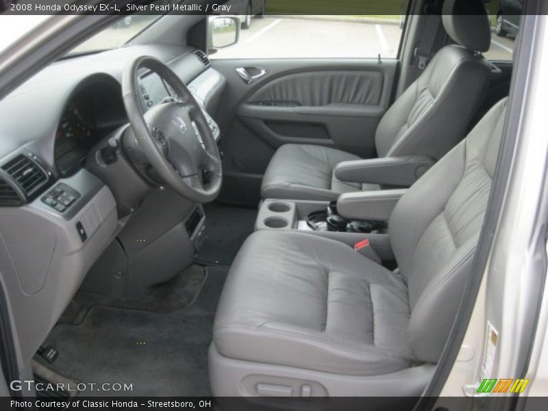 Silver Pearl Metallic / Gray 2008 Honda Odyssey EX-L