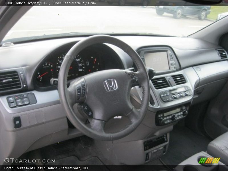 Silver Pearl Metallic / Gray 2008 Honda Odyssey EX-L