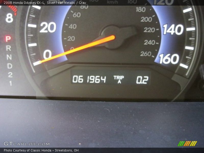Silver Pearl Metallic / Gray 2008 Honda Odyssey EX-L