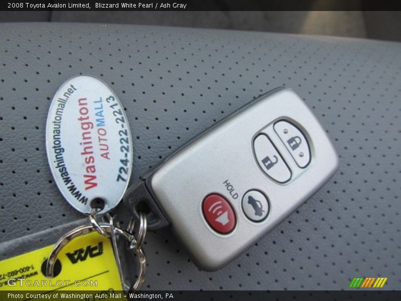Blizzard White Pearl / Ash Gray 2008 Toyota Avalon Limited