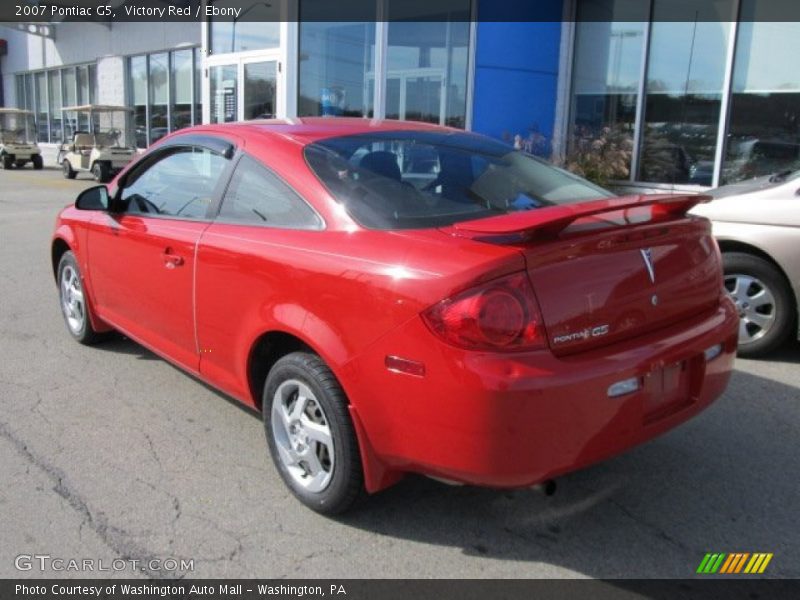 Victory Red / Ebony 2007 Pontiac G5