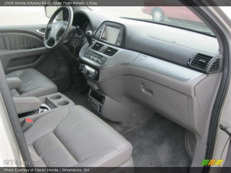Silver Pearl Metallic / Gray 2008 Honda Odyssey EX-L