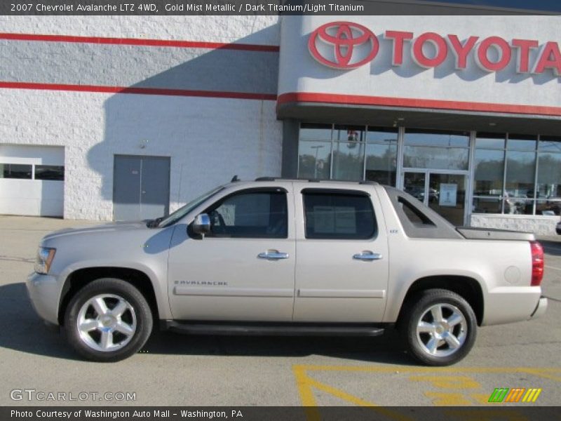 Gold Mist Metallic / Dark Titanium/Light Titanium 2007 Chevrolet Avalanche LTZ 4WD