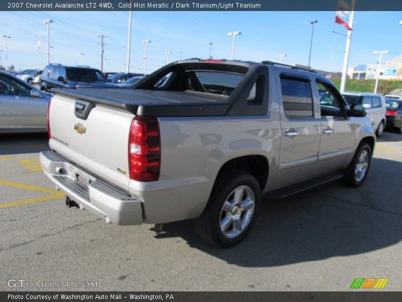 Gold Mist Metallic / Dark Titanium/Light Titanium 2007 Chevrolet Avalanche LTZ 4WD