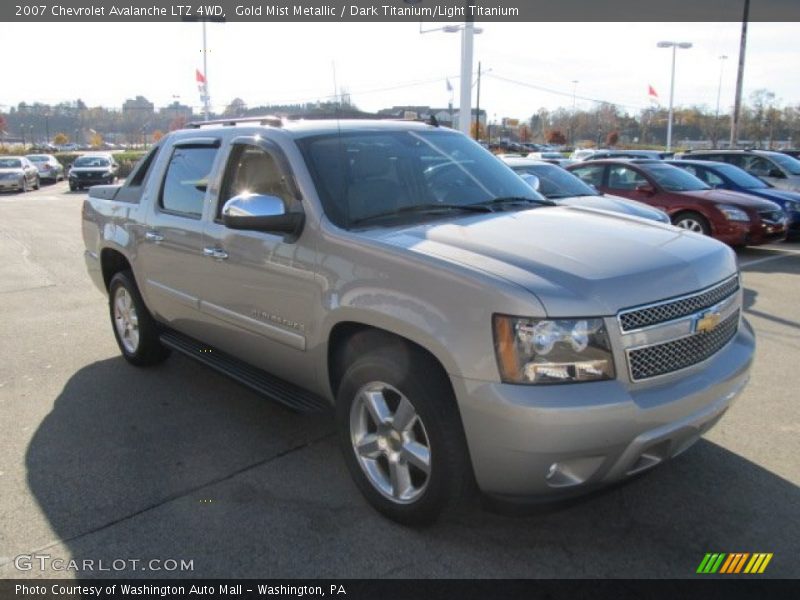 Gold Mist Metallic / Dark Titanium/Light Titanium 2007 Chevrolet Avalanche LTZ 4WD