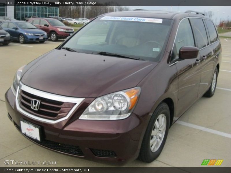 Dark Cherry Pearl / Beige 2010 Honda Odyssey EX-L