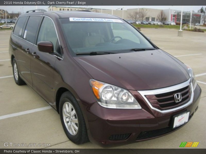 Dark Cherry Pearl / Beige 2010 Honda Odyssey EX-L