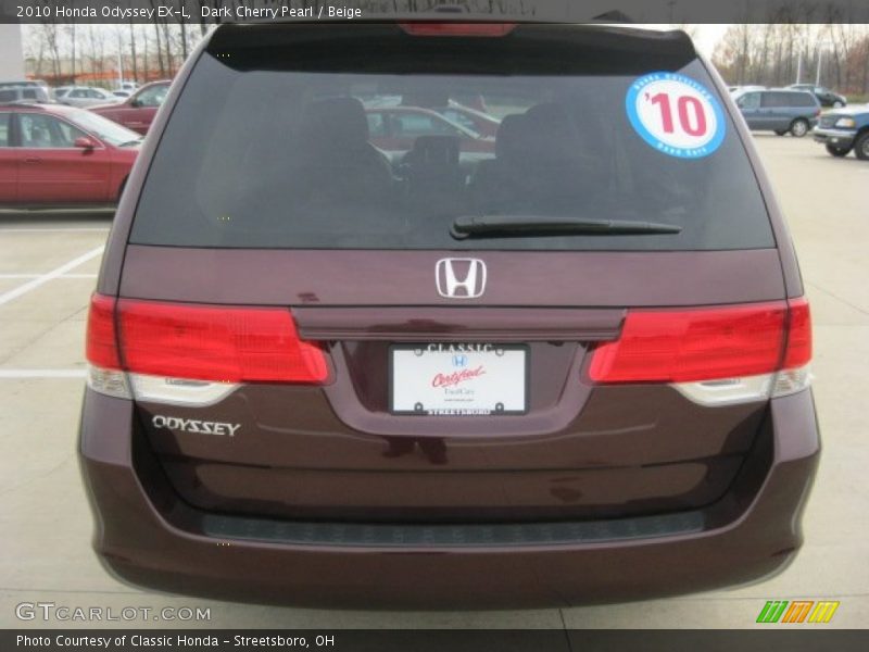 Dark Cherry Pearl / Beige 2010 Honda Odyssey EX-L