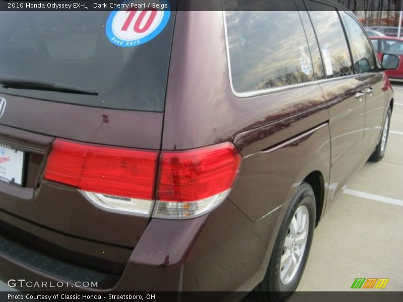 Dark Cherry Pearl / Beige 2010 Honda Odyssey EX-L