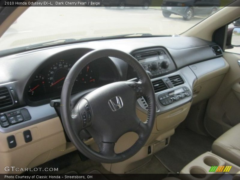 Dark Cherry Pearl / Beige 2010 Honda Odyssey EX-L