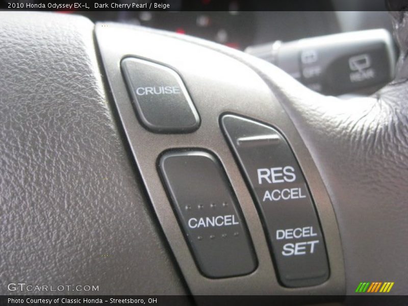 Dark Cherry Pearl / Beige 2010 Honda Odyssey EX-L