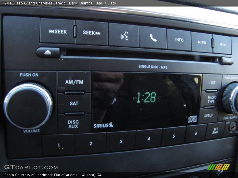 Dark Charcoal Pearl / Black 2011 Jeep Grand Cherokee Laredo