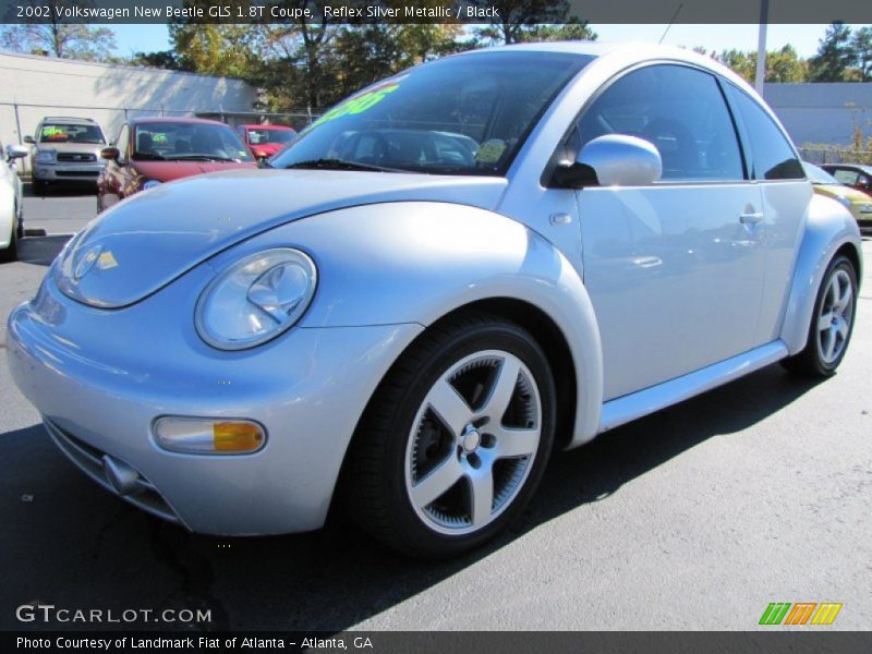 Reflex Silver Metallic / Black 2002 Volkswagen New Beetle GLS 1.8T Coupe