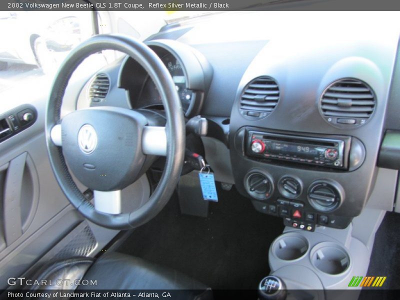Reflex Silver Metallic / Black 2002 Volkswagen New Beetle GLS 1.8T Coupe