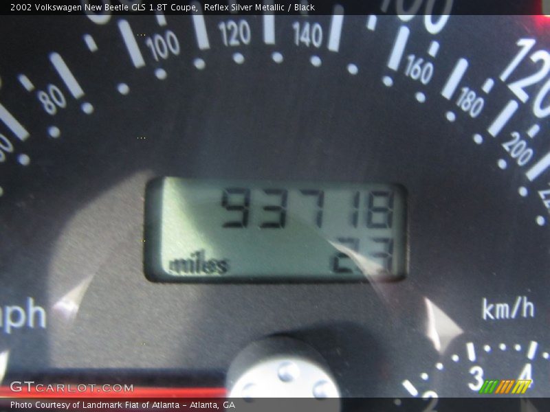 Reflex Silver Metallic / Black 2002 Volkswagen New Beetle GLS 1.8T Coupe
