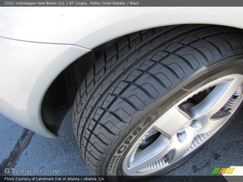 Reflex Silver Metallic / Black 2002 Volkswagen New Beetle GLS 1.8T Coupe