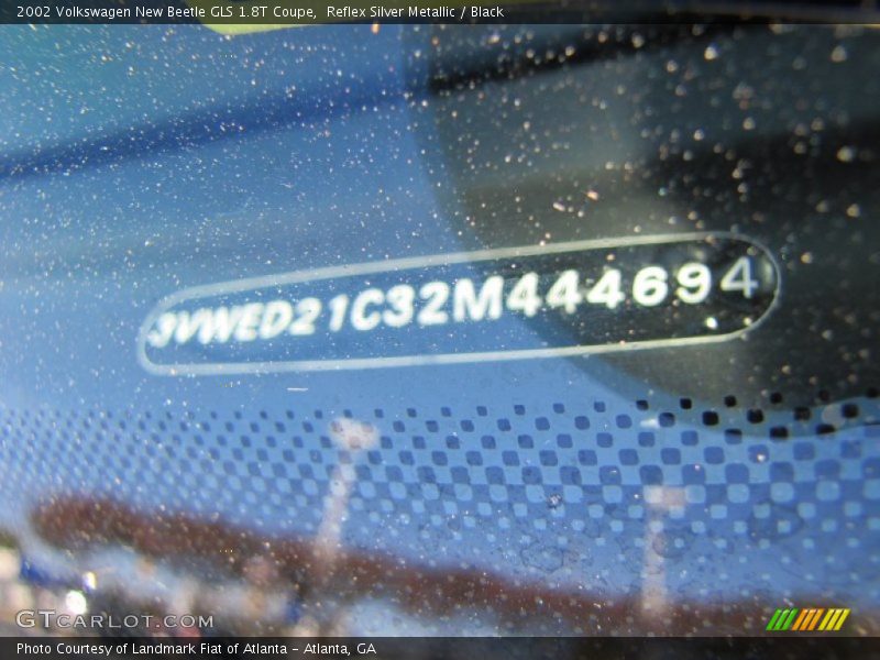 Reflex Silver Metallic / Black 2002 Volkswagen New Beetle GLS 1.8T Coupe