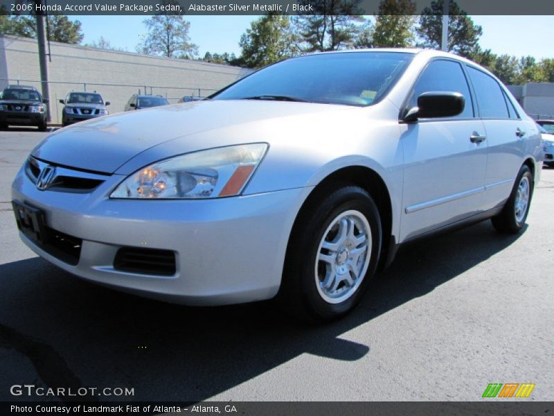 Alabaster Silver Metallic / Black 2006 Honda Accord Value Package Sedan