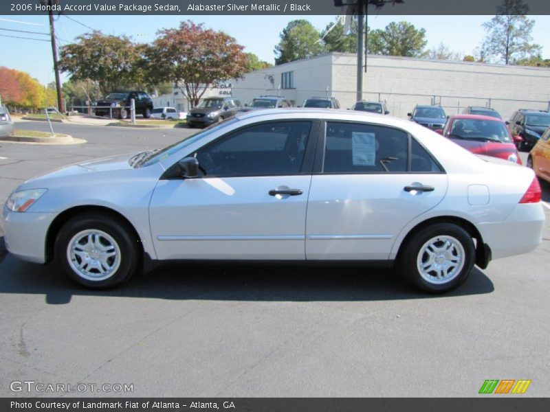Alabaster Silver Metallic / Black 2006 Honda Accord Value Package Sedan