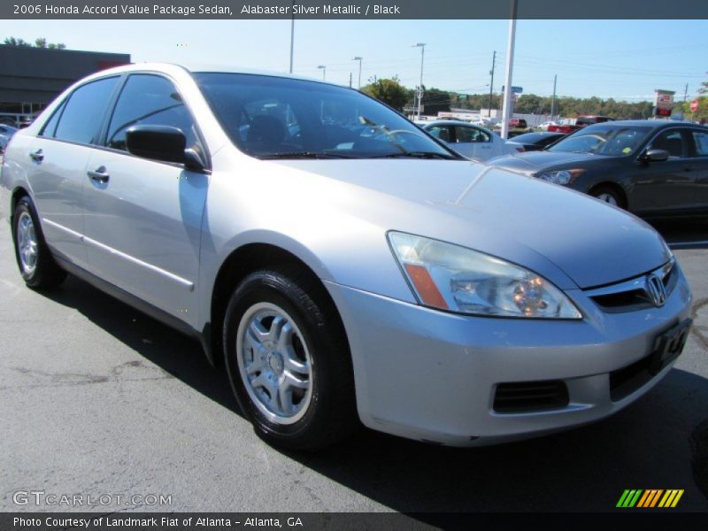 Alabaster Silver Metallic / Black 2006 Honda Accord Value Package Sedan
