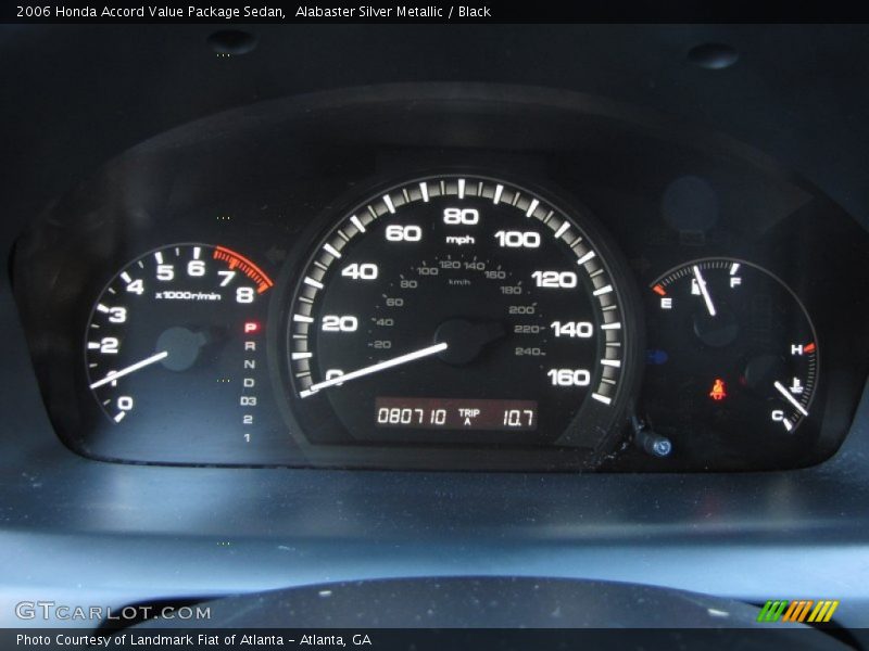  2006 Accord Value Package Sedan Value Package Sedan Gauges