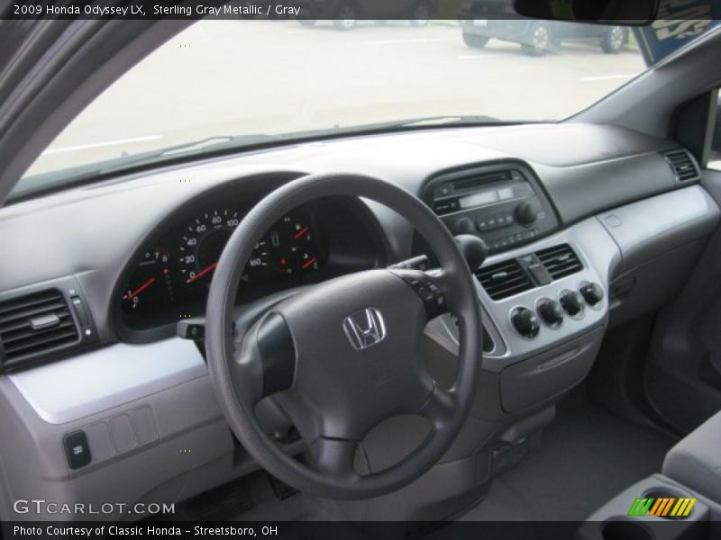 Sterling Gray Metallic / Gray 2009 Honda Odyssey LX