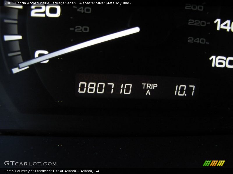 Alabaster Silver Metallic / Black 2006 Honda Accord Value Package Sedan