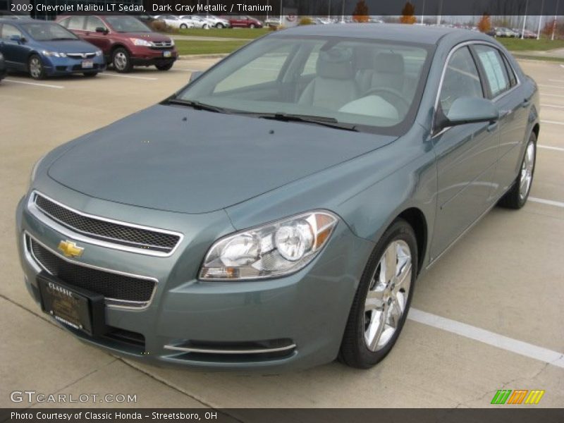 Dark Gray Metallic / Titanium 2009 Chevrolet Malibu LT Sedan