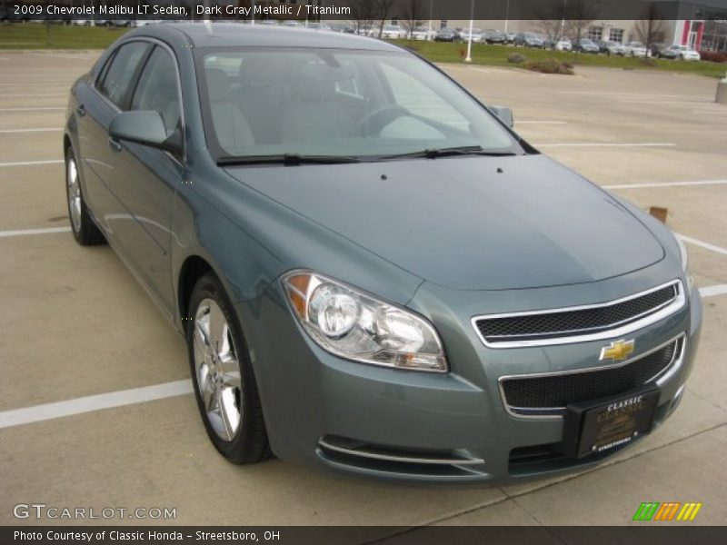 Dark Gray Metallic / Titanium 2009 Chevrolet Malibu LT Sedan