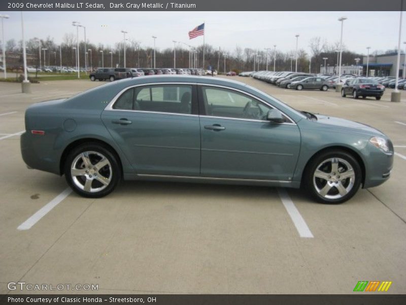 Dark Gray Metallic / Titanium 2009 Chevrolet Malibu LT Sedan