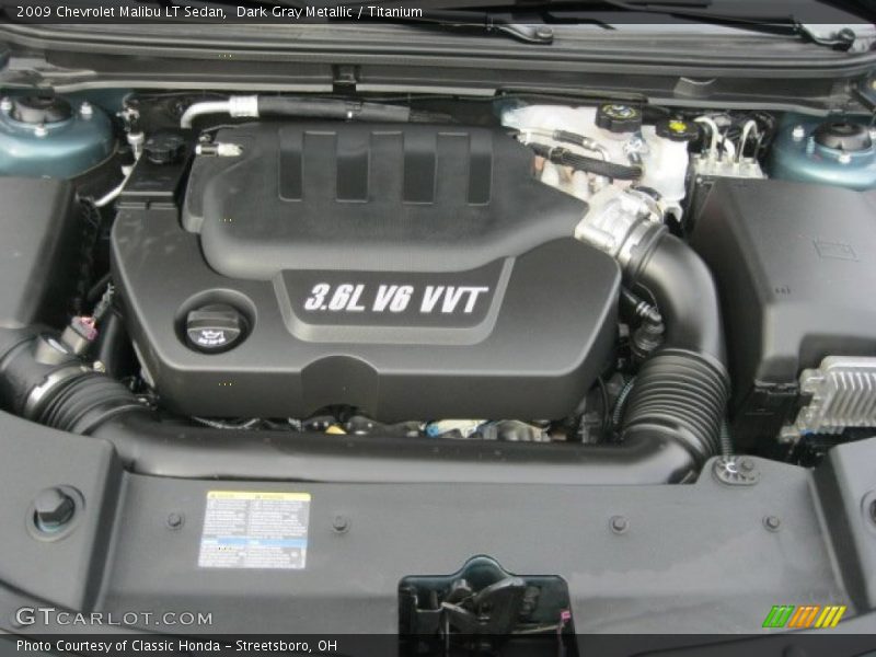 Dark Gray Metallic / Titanium 2009 Chevrolet Malibu LT Sedan