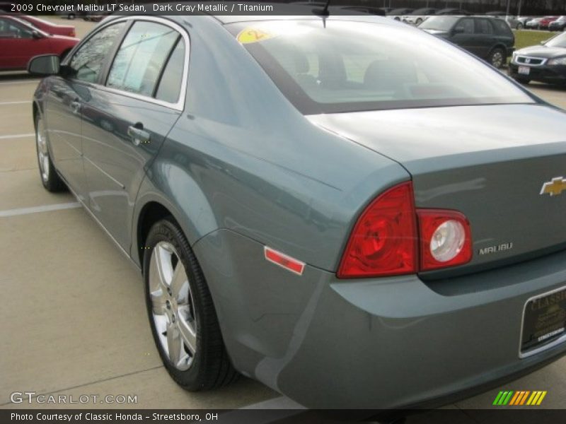 Dark Gray Metallic / Titanium 2009 Chevrolet Malibu LT Sedan