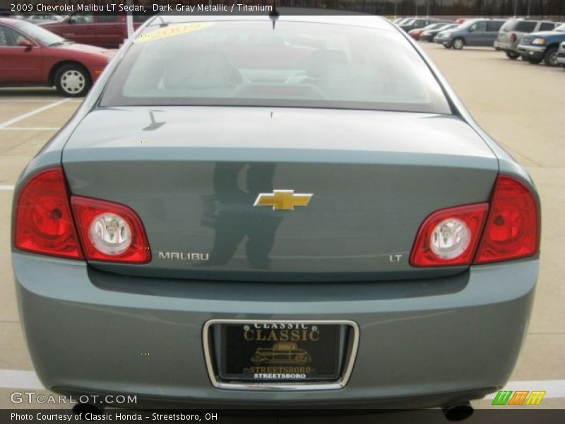 Dark Gray Metallic / Titanium 2009 Chevrolet Malibu LT Sedan