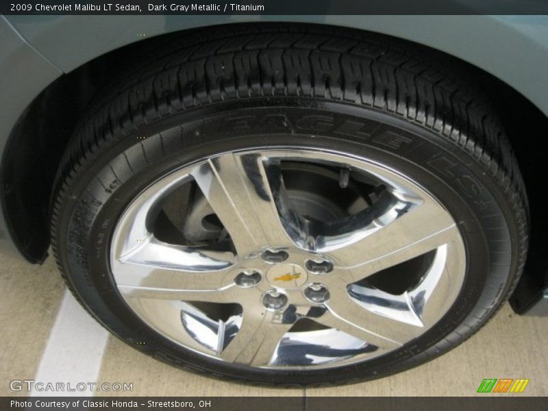 Dark Gray Metallic / Titanium 2009 Chevrolet Malibu LT Sedan