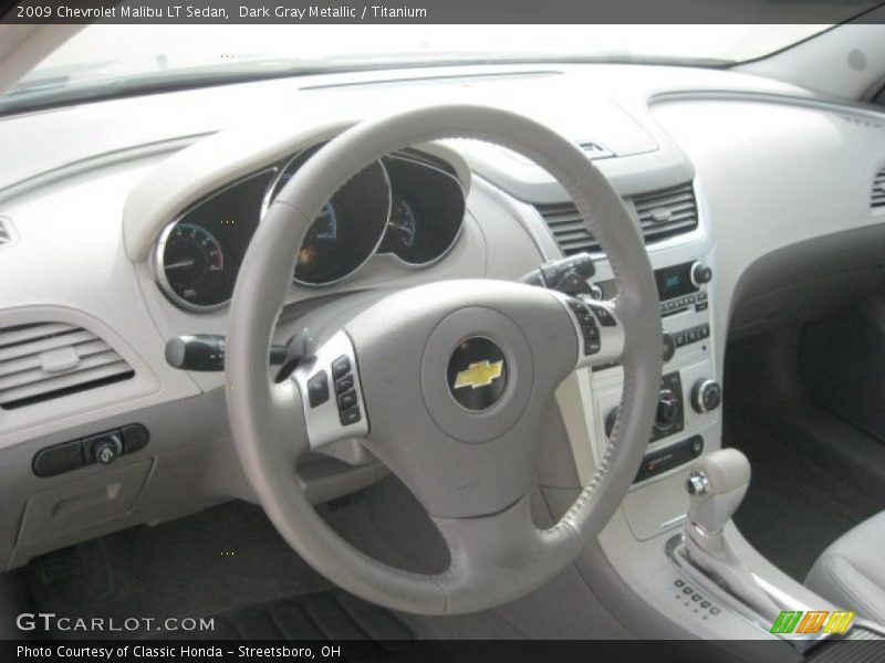 Dark Gray Metallic / Titanium 2009 Chevrolet Malibu LT Sedan