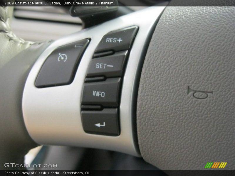 Dark Gray Metallic / Titanium 2009 Chevrolet Malibu LT Sedan