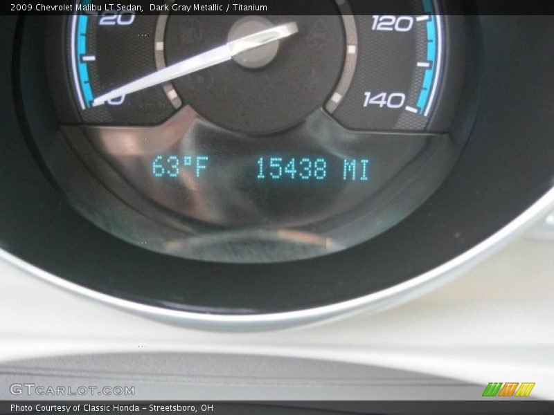 Dark Gray Metallic / Titanium 2009 Chevrolet Malibu LT Sedan