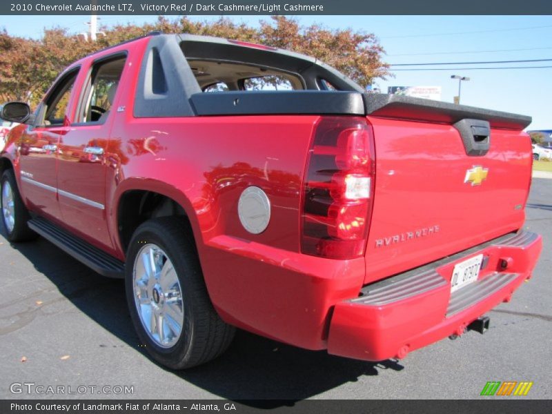 Victory Red / Dark Cashmere/Light Cashmere 2010 Chevrolet Avalanche LTZ